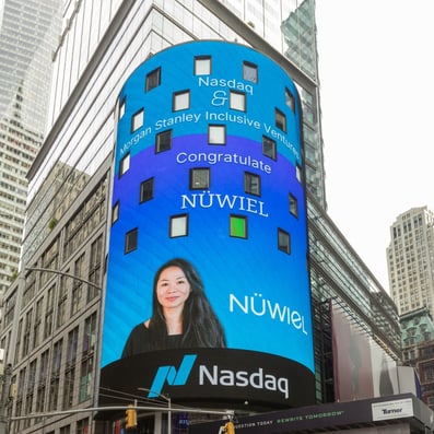 NIT Alumna and Nüwiel founder Natalia on Times Square